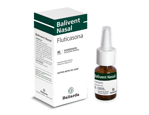 Balivent Nasal_50_10.png Balivent Nasal Fluticasona alergia Antiinflamatorio esteroideo asma Balivent nasal corticoide Fluticasona glucocorticoide Rinitis alérgica